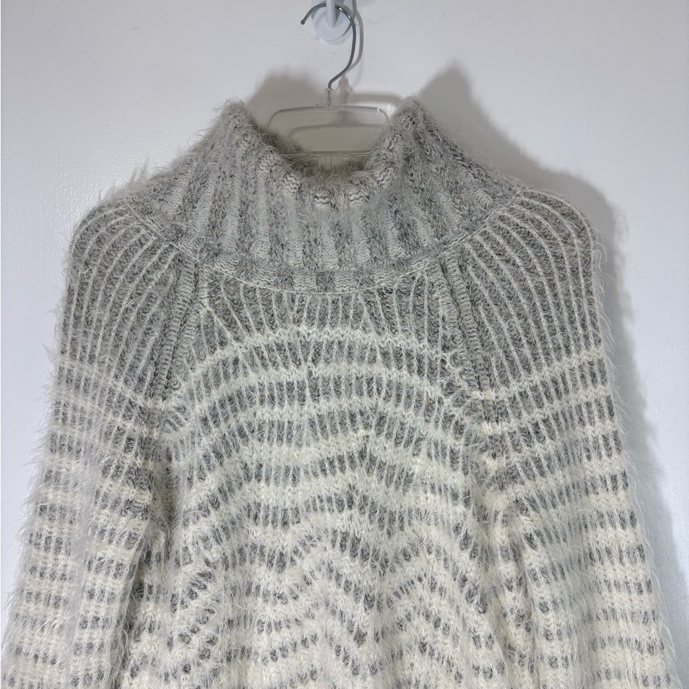 Anthropologie Sleeping on Snow Wool Alpaca Blend Shelby Eyelash Sweater Dress M - Picture 3 of 12